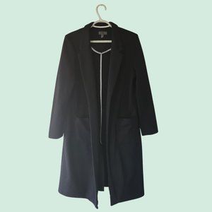 Black Long Jacket Sweater - Size Large
